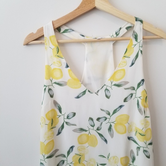 Lemons Pattern Silk Dress - Picture 3 of 5